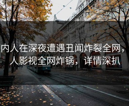 圈内人在深夜遭遇丑闻炸裂全网，人人影视全网炸锅，详情深扒