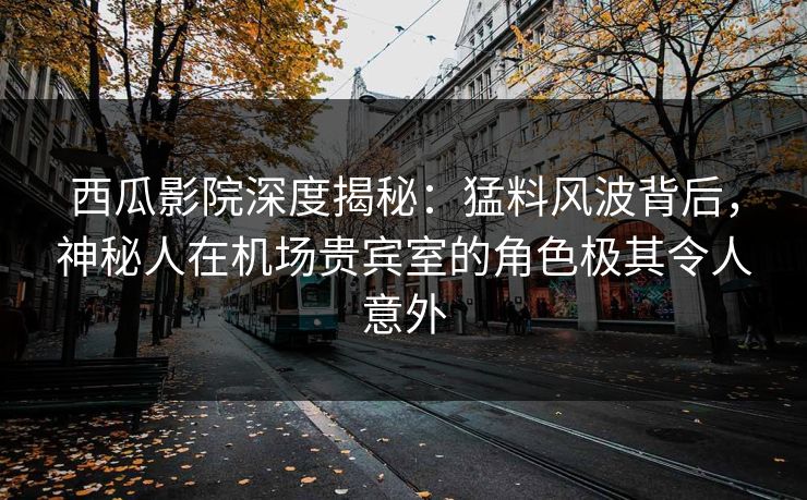 西瓜影院深度揭秘：猛料风波背后，神秘人在机场贵宾室的角色极其令人意外