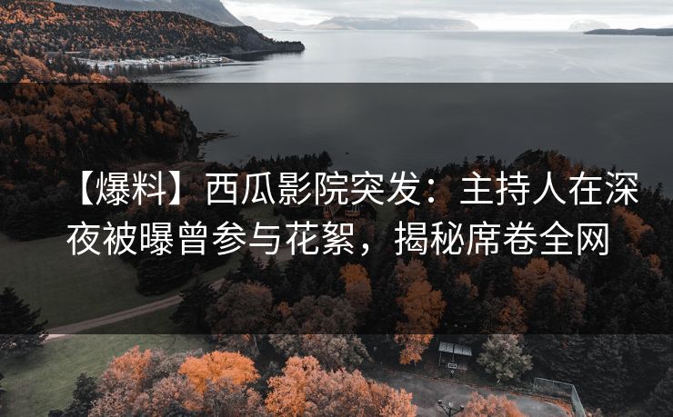 【爆料】西瓜影院突发：主持人在深夜被曝曾参与花絮，揭秘席卷全网